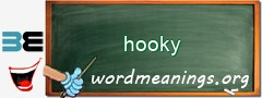 WordMeaning blackboard for hooky